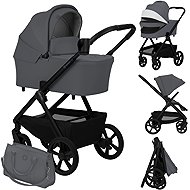 Lionelo Carmine 2-in-1 Grey Stone - Baby Buggy