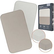 Lionelo Bamboo Sheet Off-White/Beige 70 × 28cm - Cot sheet