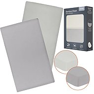 Lionelo Bamboo Sheet Off White Grey 118 × 60 cm - Cot sheet