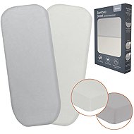 Lionelo Bamboo Sheet Off White Grey 80 × 42 cm - Cot sheet