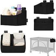 Lionelo Sidepocket Small Black - Toy Organiser