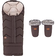 PETITE&MARS Hygge 4v1 Rich Brown + Rukávník Fjora Rich Brown - Stroller Footmuff