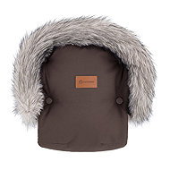 PETITE&MARS Rukávník / rukavice Furry Rich Brown - Pushchair Gloves