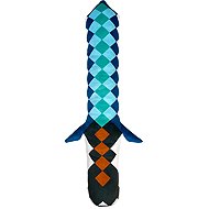 Fluffy Fighterz: Pixel Glow-in-the-Dark Plush Sword – costume accessory, blue - Sword