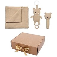 Jabadabado gift set with a muslin blanket featuring a teddy bear - Blanket