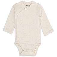 Lodger Long-sleeved Bodysuit, Melange Birch, size 68 - Bodysuit for Babies