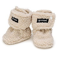 T-TOMI Teddy Cream (6–9 months) Warm - Baby Booties