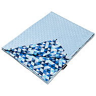 T-TOMI Minky Blanket Blue triangles - Blanket