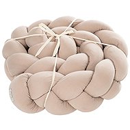Träumeland Signature Braided Cot Bumper Taupe 180cm - Crib Bumper