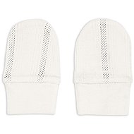 Lodger Pointelle Cream mittens - Baby Gloves