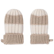 Lodger Rukavice Stripe Merino Beige vel. 0 - 12 měsíců - Baby Gloves