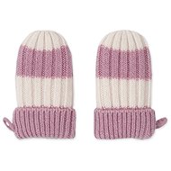 Lodger Gloves Stripe Merino Mauve size 0–12 months - Baby Gloves