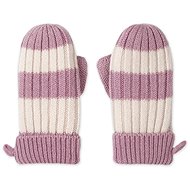 Lodger Rukavice Stripe Merino Mauve vel. 1 - 2 roky - Baby Gloves