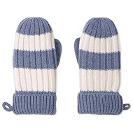 Lodger Stripe Merino Mittens Stone size 1 - 2 years - Baby Gloves