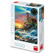 Dino Lighthouse Neon - Jigsaw Puzzle