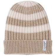 Lodger Hat Stripe Merino Beige 0–3 months - Baby Hats