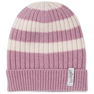 Lodger Čepice Stripe Merino Mauve 6 - 12 měsíců - Baby Hats