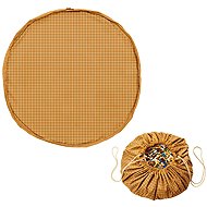 Play And GO Noomad original play mat and toy bag organic Grid Mustard - Play Mat