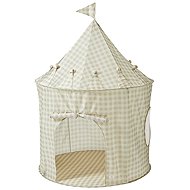3 Sprouts Dětský Stan Recycled Gingham Beige - Tent for Children