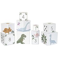 Jabadabado Dino stacking cubes - Stacking Pyramid