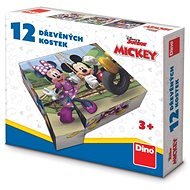 Dino Mickey a Minnie - Drevené kocky