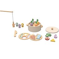Dvěděti Motorická hra 3 v 1 Potraviny - Motor Skill Toy