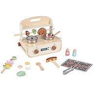 Dvěděti Dřevěný gril s příslušenstvím - Toy Appliance