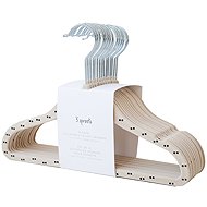 3 Sprouts Velvet Hangers 15 pcs Double Dot & Beige - Hanger