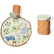Play & Go Toy Basket with Zoo Play Mat - Storage Box