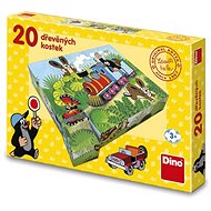 Dino Mole and means of transport - Wooden Blocks