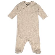 Lodger Newborn Melange Beige All-in-One, Size 50 - Baby Romper