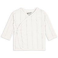 Lodger Pointelle Wrap-over Cardigan Cream, Size 62 - Baby coat