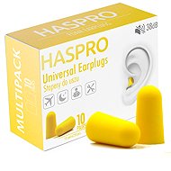 Haspro Universal Foam Earplugs, 10 pairs / 20 pcs, Yellow - Earplugs