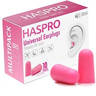 Haspro Universal Foam Earplugs, 10 pairs / 20 pcs, Pink - Earplugs