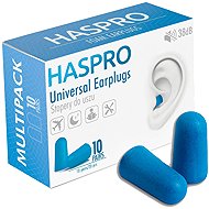 Haspro Universal Foam Earplugs, 10 Pairs / 20 pcs, Blue - Earplugs