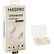 Haspro Universal Silicone Earplugs, 29dB, Tips (S, M, L), Beige - Earplugs