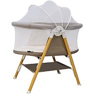 Asalvo Nidus 2 Mini Cot 0-6m Beige - Travel Bed