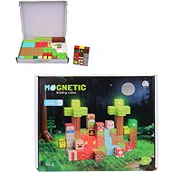 Magnetic blocks, light-up blocks, battery-powered, 59 pieces - Building Set