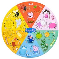 Peppa Pig Barevné vkládací puzzle s tvary - Wooden Puzzle