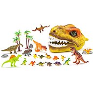 Faunica dinosaur head with DINO figures - Figure and Accessory Set