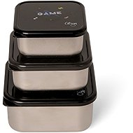 Lemon set of 3 stackable stainless steel boxes, Gaming - Food Container Set