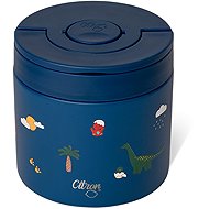 Citron Stainless Steel Food Jar 350ml, Blue Dino - Children's Thermos