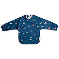 Citron bib with sleeves, Blue Dino - Bib