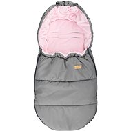 Bomimi Flint Premium silver-pink - Stroller Footmuff