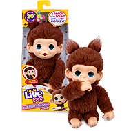 Little Live Pets My Baby Monkey: Brown - Interactive Animal Toy