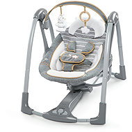 Ingenuity Bella Teddy convertible travel swing with melody 0m+ up to 9kg - Baby Rocker