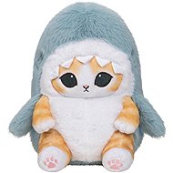 Mofusand premium plush cat in a shark costume, 20cm - Soft Toy