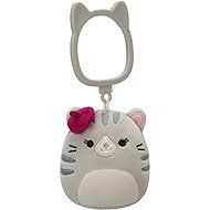 Squishmallows Grey Cat Keyring, Tally - Keychain