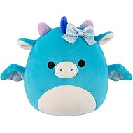 Squishmallows Tatiana the Dragon with Silver Bow, 13cm - Soft Toy
