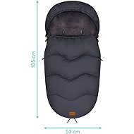 Fillikid Ogre winter footmuff grey - Stroller Footmuff